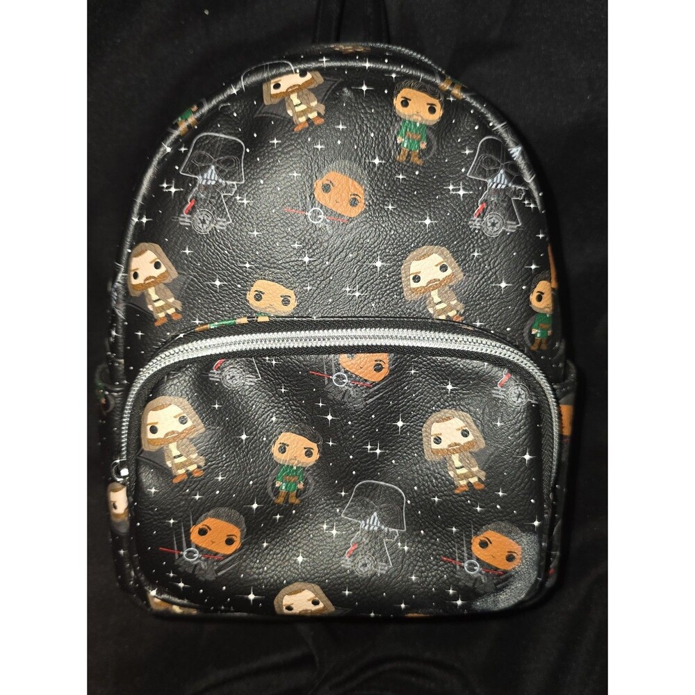 NWot Disney star wars chibi character print mini backpack bookbag purse bag tote